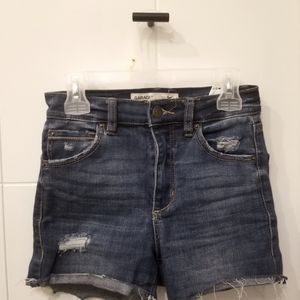GARAGE ripped jeans shorts